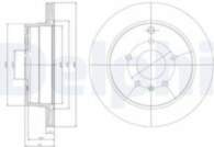 Bremžu diski BG4069 DELPHI