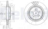 Bremžu diski BG4144 DELPHI