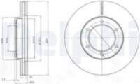 Bremžu diski BG4209 DELPHI