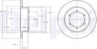 Bremžu diski BG4218 DELPHI