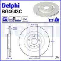Bremžu diski BG4643C DELPHI