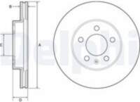 Bremžu diski BG4963C DELPHI
