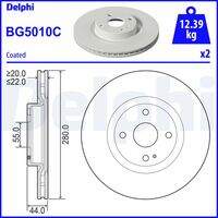 Bremžu diski BG5010C DELPHI