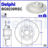 Bremžu diski BG9230RSC DELPHI