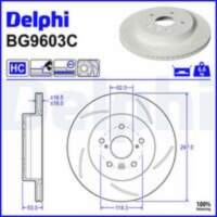 Bremžu diski BG9603C DELPHI