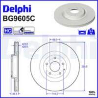 Bremžu diski BG9605C DELPHI