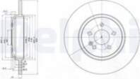 Bremžu diski BG3728 DELPHI