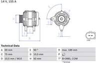 Ģenerators 0 986 047 400 BOSCH