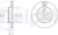 Bremžu diski BG2906 DELPHI