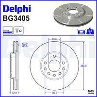 Bremžu diski BG3405 DELPHI