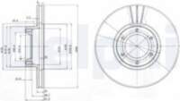 Bremžu diski BG3553 DELPHI
