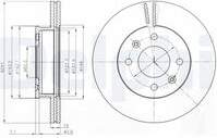 Bremžu diski BG4009 DELPHI