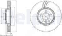 Bremžu diski BG4123 DELPHI