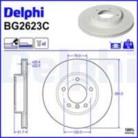 Bremžu diski BG2623C DELPHI