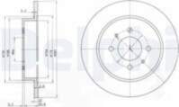 Bremžu diski BG3102 DELPHI
