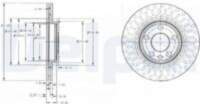 Bremžu diski BG3222 DELPHI