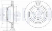 Bremžu diski BG3894 DELPHI