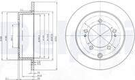 Bremžu diski BG4037 DELPHI