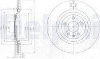 Bremžu diski BG4087 DELPHI