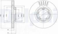 Bremžu diski BG4098 DELPHI