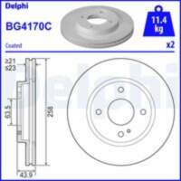 Bremžu diski BG4170C DELPHI