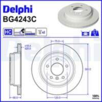 Bremžu diski BG4243C DELPHI