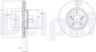 Bremžu diski BG9074 DELPHI