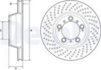Bremžu diski BG9225C DELPHI