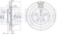 Bremžu diski BG2844 DELPHI