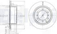 Bremžu diski BG4014 DELPHI