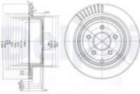Bremžu diski BG4041 DELPHI