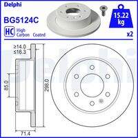 Bremžu diski BG5124C DELPHI