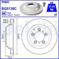 Bremžu diski BG5138C DELPHI