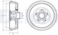 Bremžu trumulis BFR656 DELPHI