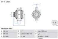 Ģenerators 0 986 044 020 BOSCH