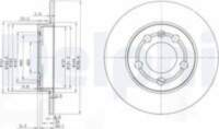 Bremžu diski BG3738 DELPHI