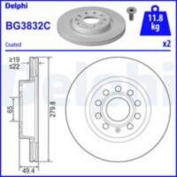 Bremžu diski BG3832C DELPHI