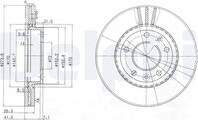 Bremžu diski BG4015 DELPHI