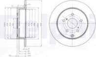 Bremžu diski BG4051 DELPHI