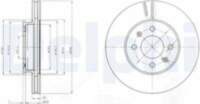 Bremžu diski BG4096 DELPHI