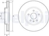Bremžu diski BG4783C DELPHI