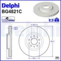 Bremžu diski BG4821C DELPHI