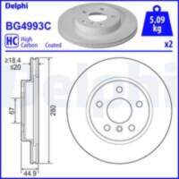 Bremžu diski BG4993C DELPHI