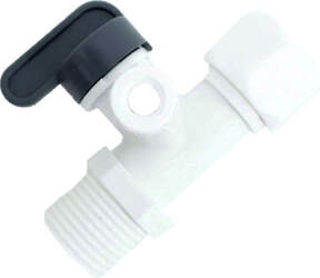 Plastic Feed water connector with valve