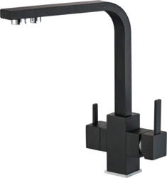 Kitchen Faucet mod. A-101-BLACK (HOT-COLD-RO)