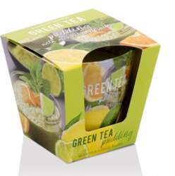 Aromātiskā svece Green Tea Pudding Bartek