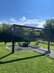 Pergola 5mx5m-Grafīts/Graphite
