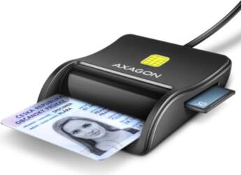 AXAGON Compact desktop USB contact Smart/ID