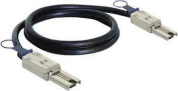 DeLOCK 1m Black External SAS Cable