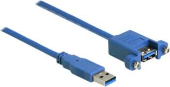 Delock 25cm USB Cable, Blue